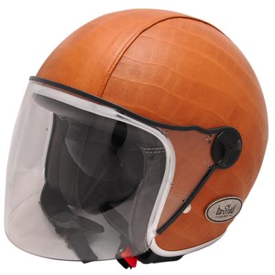 Mũ bảo hiểm phản lực Zeon Vintage Crocco Cuoio