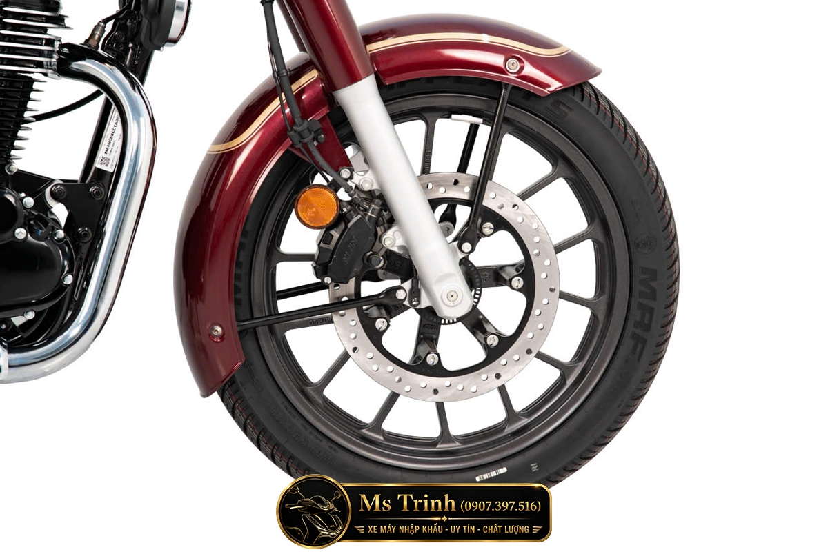 Hệ thống phanh ABS trên Honda CB350C 350cc mang lại khả năng vận hành an toàn và ổn định