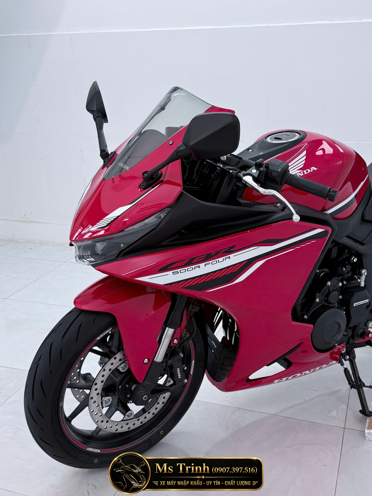 Honda CBR500R Four 2026 màu đỏ có phần đầu đầy tính chiến đấu Honda CBR500R Four 2026 màu đỏ có phần đầu đầy tính chiến đấu