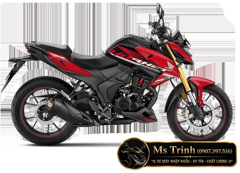 onda Hornet 2.0 2026 màu đỏ đen với thiết kế streetfighter trẻ trung và thể thao
