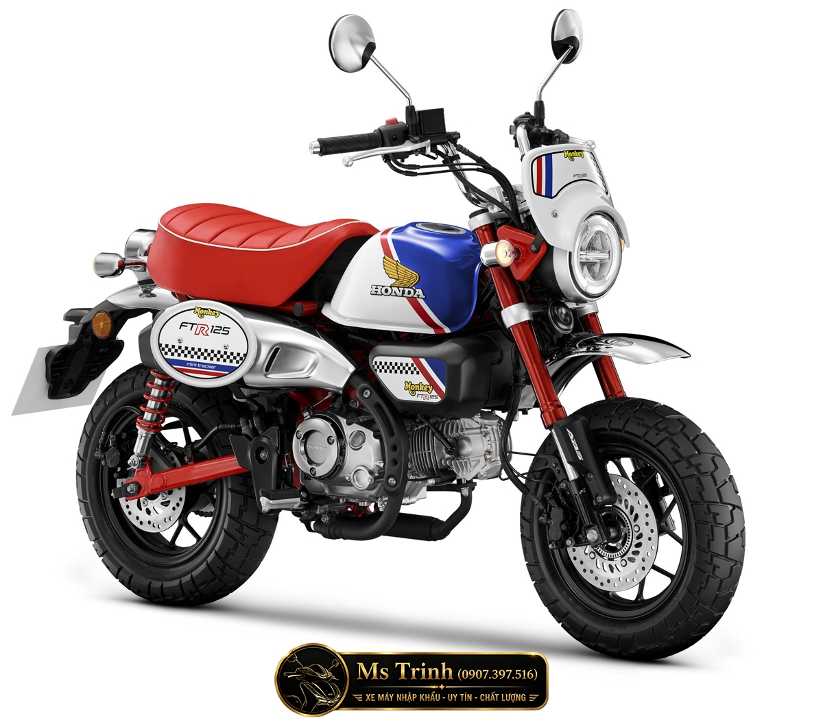 Honda Monkey FTR125 Limited Edition Thailand phiên bản giới hạn 2000 xe toàn cầu với phối màu Racing nổi bật Honda Monkey FTR125 Limited Edition Thailand phiên bản giới hạn 2000 xe toàn cầu với phối màu Racing nổi bật