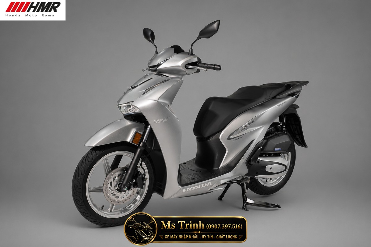 Cận cảnh Honda SH150i nhập Ý 2026 màu bạc mới nổi bật cùng phong cách luxury hiện đại