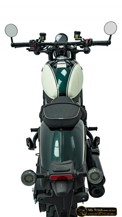 CFMOTO 450 CLC AMT 2026 trắng xanh Cruiser yên thấp 705 mm, số tự động nam nữ đều dễ cầm lái