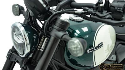 CFMOTO 450 CLC AMT 2026 trắng xanh Cruiser yên thấp 705 mm, số tự động nam nữ đều dễ cầm lái