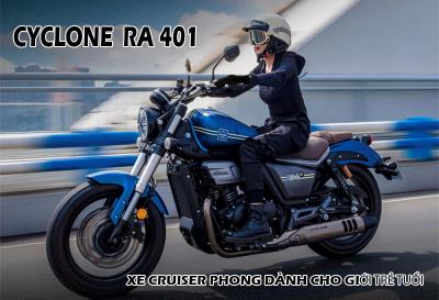Cyclone RA 401 2023 dành cho giời trẻ, sức mạnh vượt trội dạt 100k/h trong vòng 5 giây