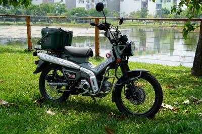 Honda CT125 2025 Màu Xanh Ghi đủ phụ kiện siêu HOT