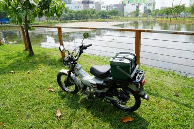 Honda CT125 2025 Màu Xanh Ghi đủ phụ kiện siêu HOT