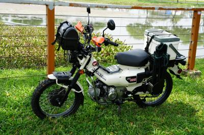 Honda CT125 2025 Trắng Sữa full phụ kiện đồ chơi