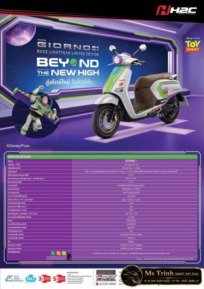 Honda Giorno Buzz Lightyear Limited Edition 2026 Giới Hạn 2.000 Xe Toàn Cầu Phiên Bản H2C Đáng Sưu Tầm