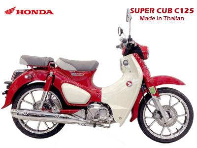 Honda Super Cub 125 Thái màu đỏ chính ngạch, giá rẻ, sẵn xe giao